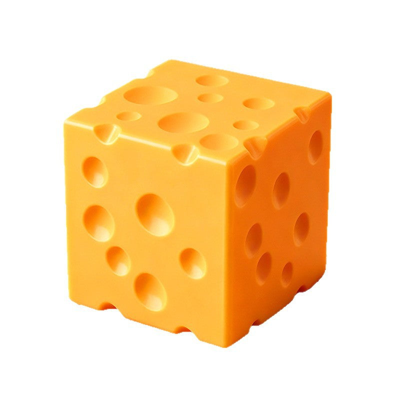Cute Cheese Shaped Quick Rebound Flour Stress Relief Sensory Squeeze Toy