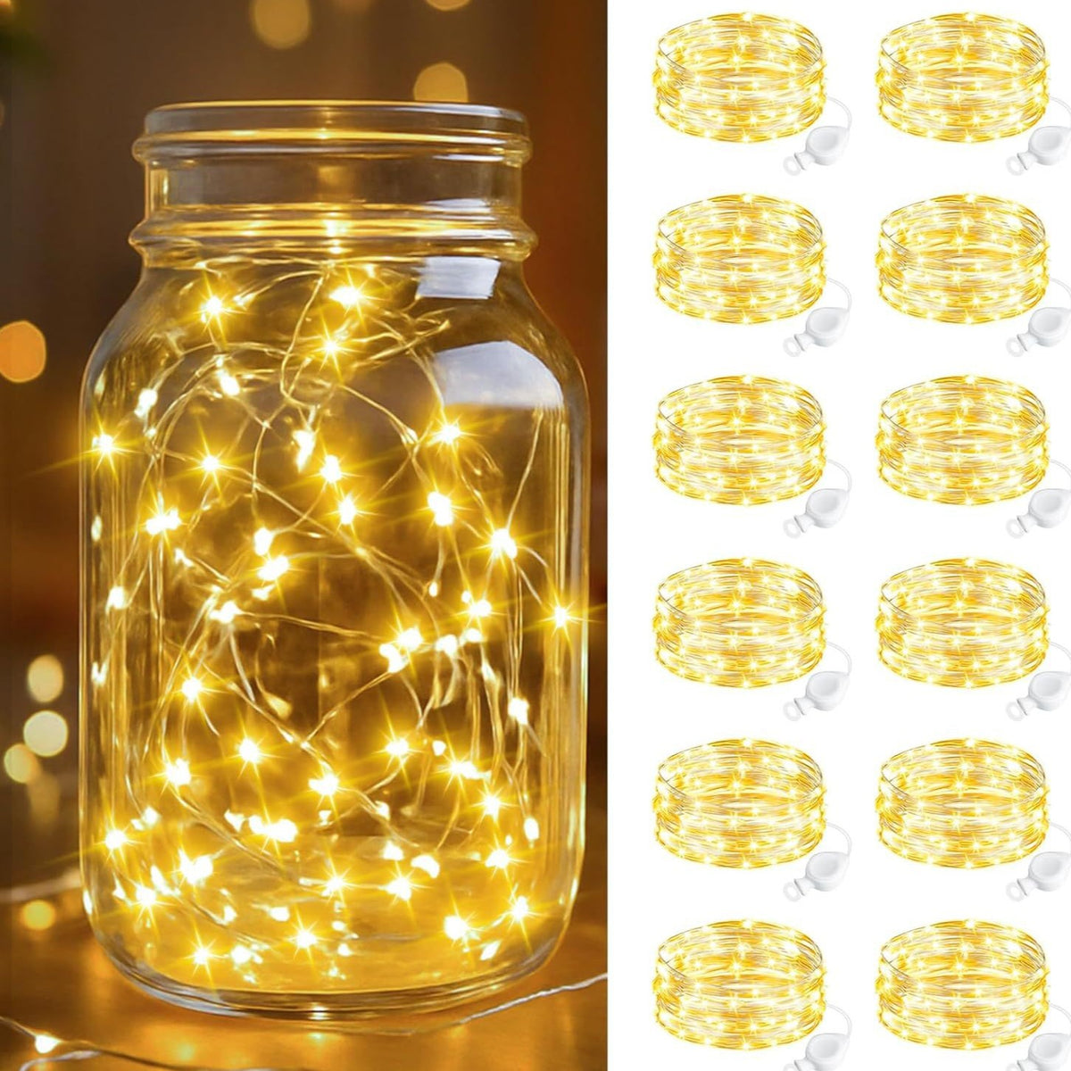 Copper Wire Battery LED String Fairy Lights