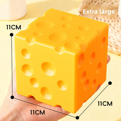 Cute Cheese Shaped Quick Rebound Flour Stress Relief Sensory Squeeze Toy