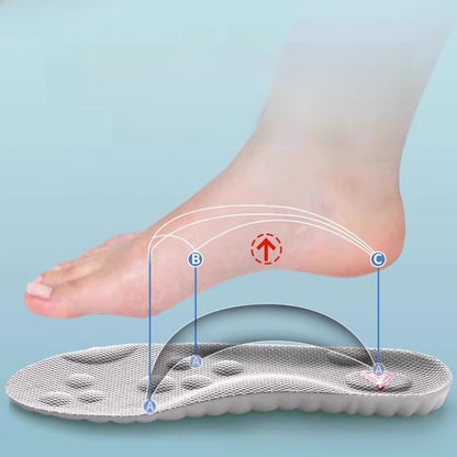 Arch support corrective moisture-wicking anti-odor insole