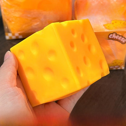 Cute Cheese Shaped Quick Rebound Flour Stress Relief Sensory Squeeze Toy