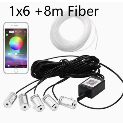 RGB optical fiber car ambient lighting