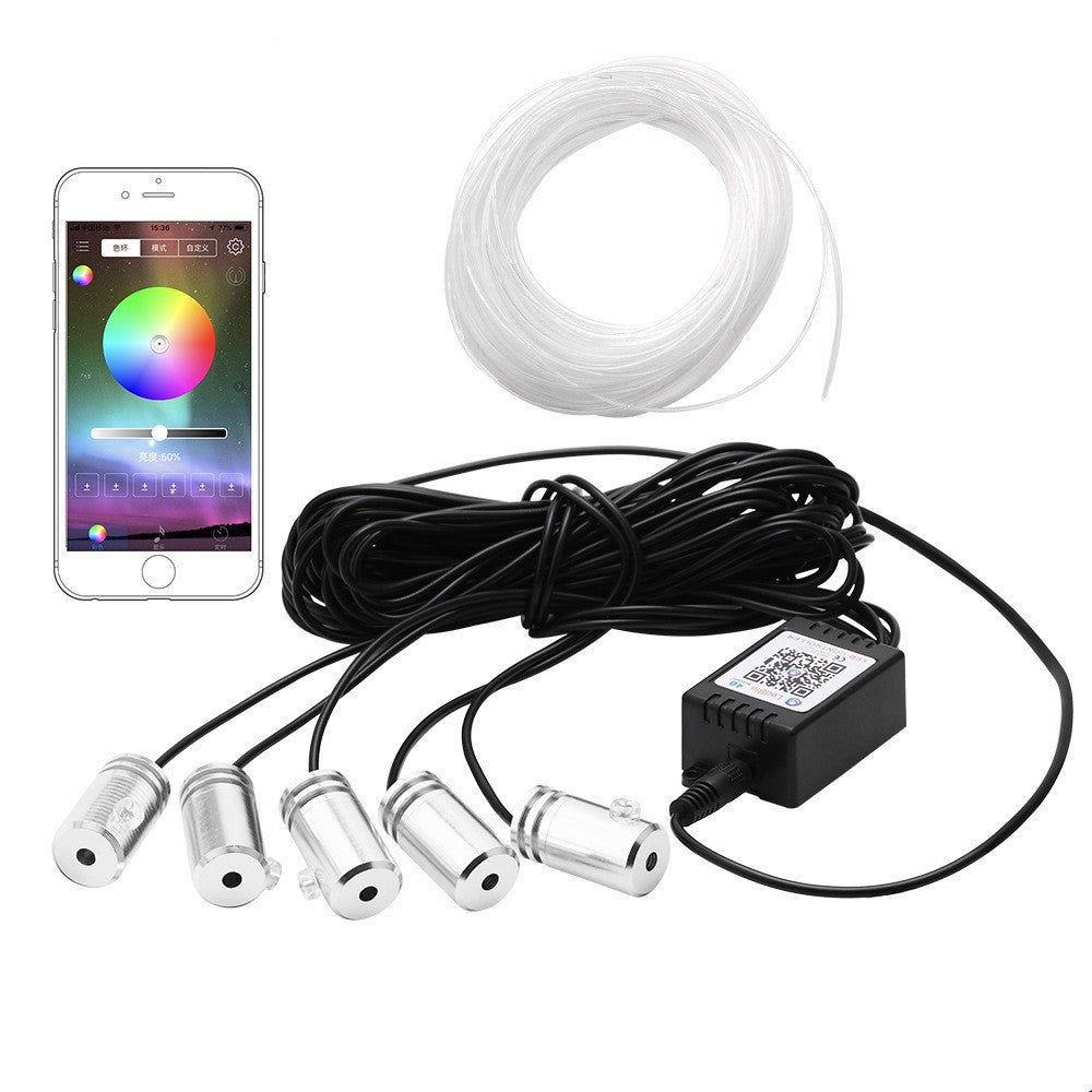 RGB optical fiber car ambient lighting