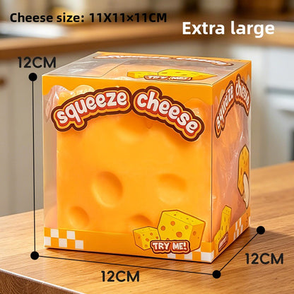 Cute Cheese Shaped Quick Rebound Flour Stress Relief Sensory Squeeze Toy