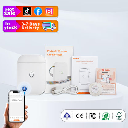 Bluetooth Portable Thermal Label Printer