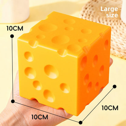 Cute Cheese Shaped Quick Rebound Flour Stress Relief Sensory Squeeze Toy