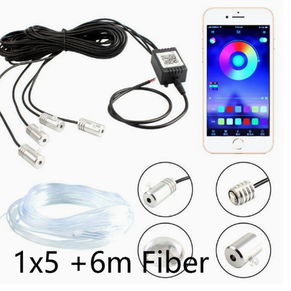 RGB optical fiber car ambient lighting